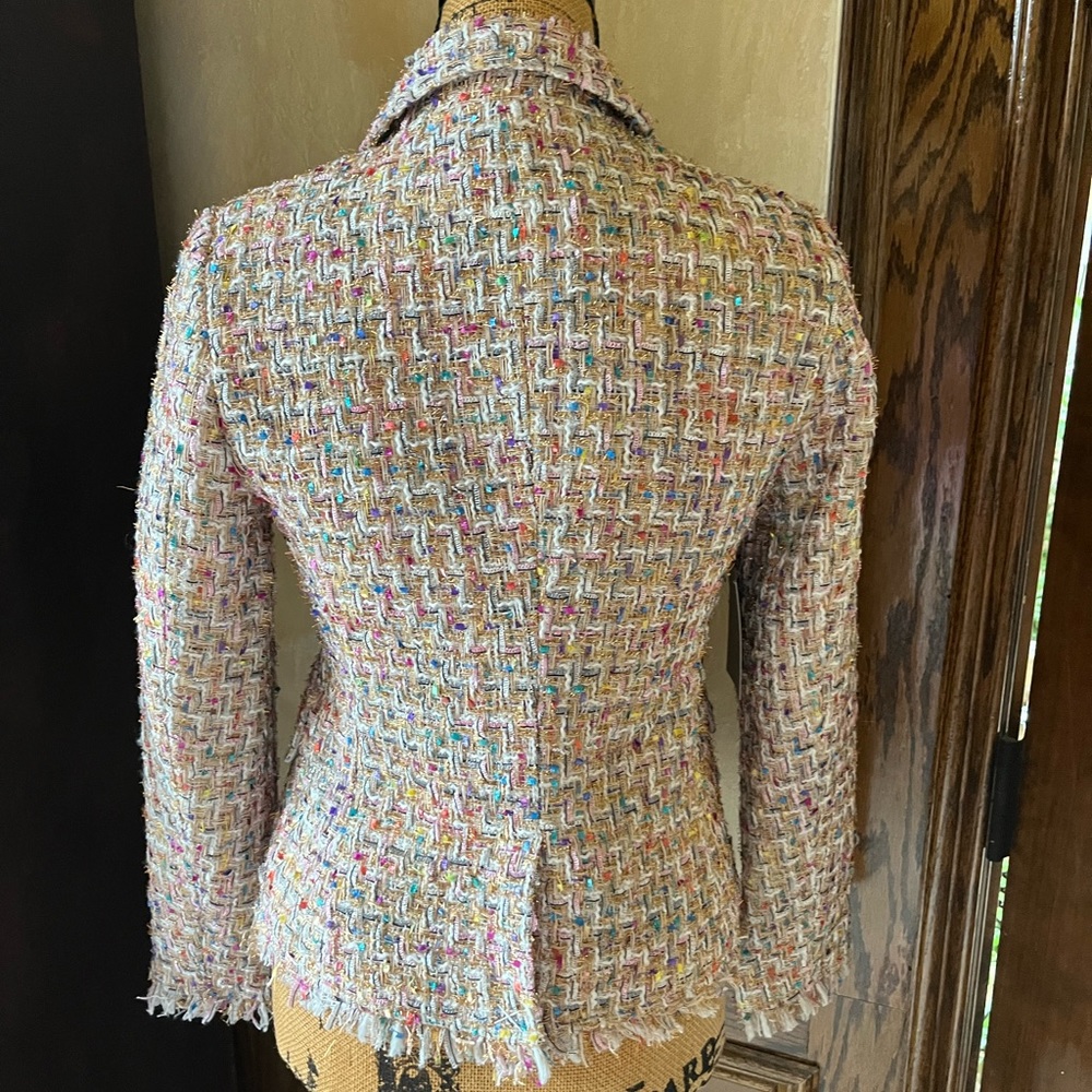 Colorful tweed blazer - Picture 7 of 12